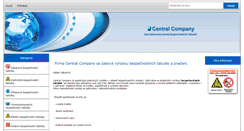 Desktop Screenshot of centralcompany.cz