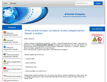 Tablet Screenshot of centralcompany.cz